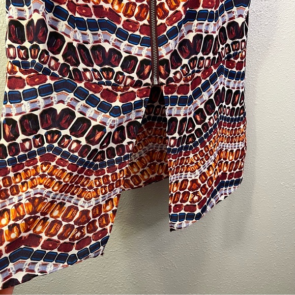 Sam Edelman Sadi Print Split Back Zip Up Tank Size XSmall - Picture 6 of 9